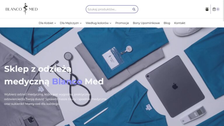Sklep internetowy z odzieżą medyczną Blanco Med