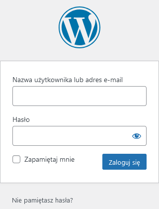 lgoowanie do panelu administracyjnego wordpress