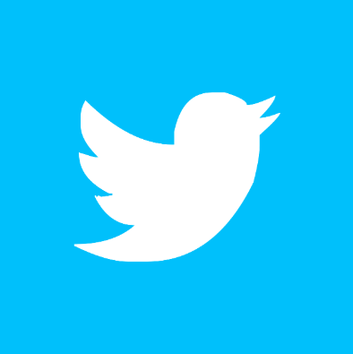 Kolor niebieski w zestawieniu z białym (symbolem czystości) w logo Twittera