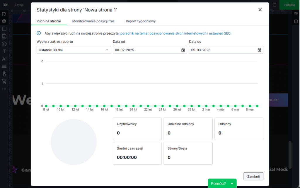 Statystyki strony www na webwave cms