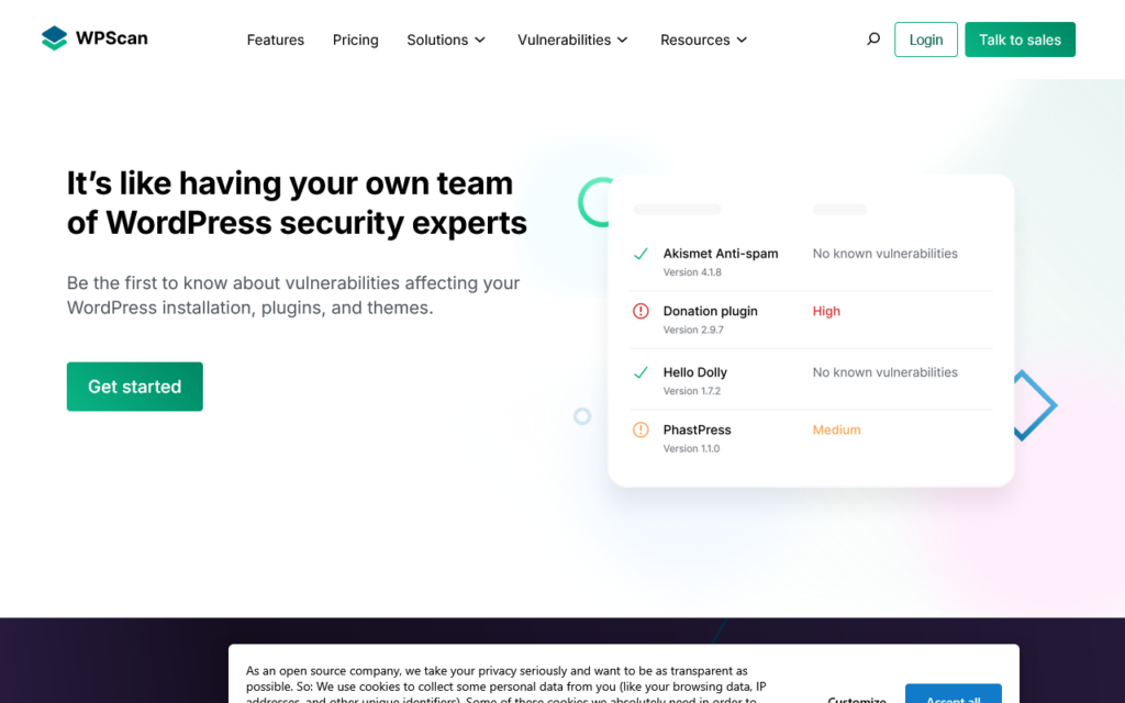 Monitoring podatności w WordPress
