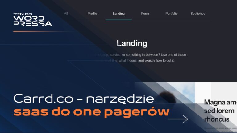 Carrd – narzędzie do tworzenia prostych, jednostronicowych witryn