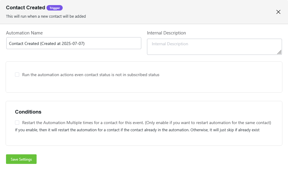 Nowa automatyzacja we Fluent CRM
